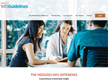Tablet Screenshot of mdguidelines.com
